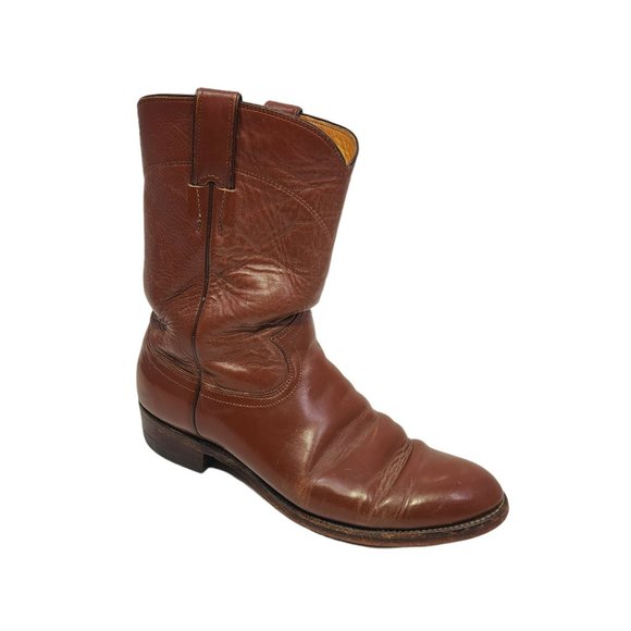 Justin Boots Roper Cowboy Boots Men's Size 8.5 - Picture 12 of 12